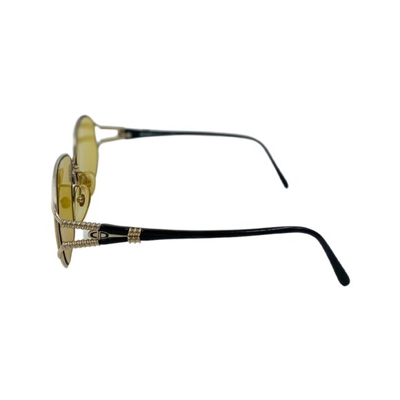 80\'s90\'s CHRISTIAN DIOR Sunglasses Eyewear Gold Metal Frames Green Lens Designer main image 5